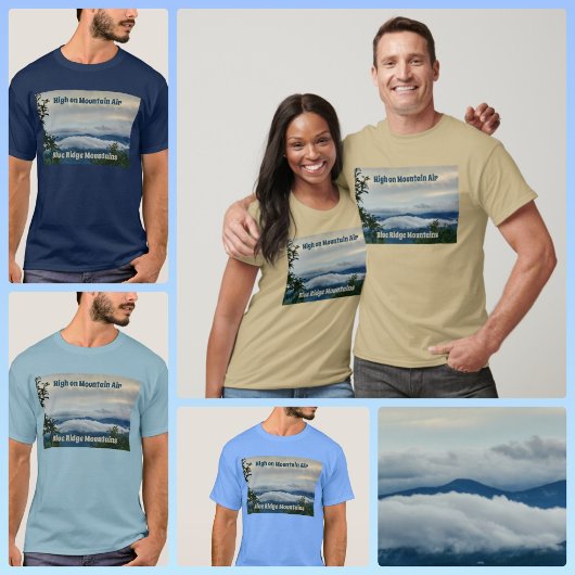 Blue Ridge Mountains High op Mountain Air T-shirt