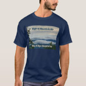 Blue Ridge Mountains High op Mountain Air T-shirt (Voorkant)