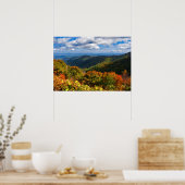 Blue Ridge Mountains in de herfst Poster (Keuken)