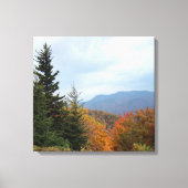 Blue Ridge Mountains in Herfst Canvas Afdruk (Voorkant)