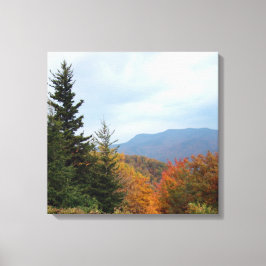 Blue Ridge Mountains in Herfst Canvas Afdruk