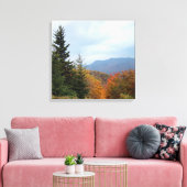 Blue Ridge Mountains in Herfst Canvas Afdruk (Insitu (Woonkamer))