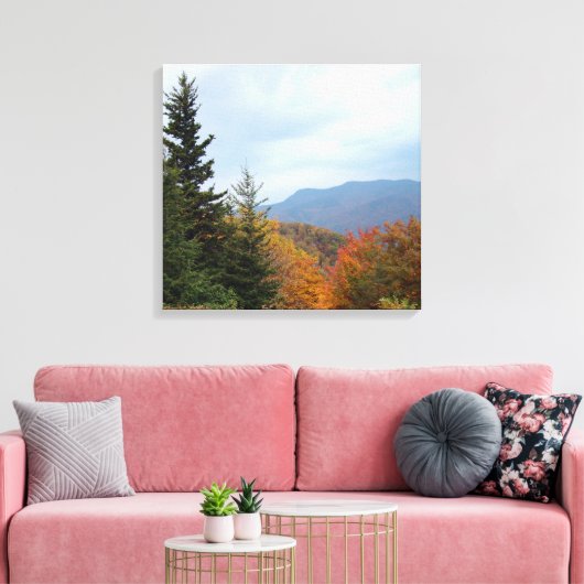 Blue Ridge Mountains in Herfst Canvas Afdruk (Insitu (Woonkamer))