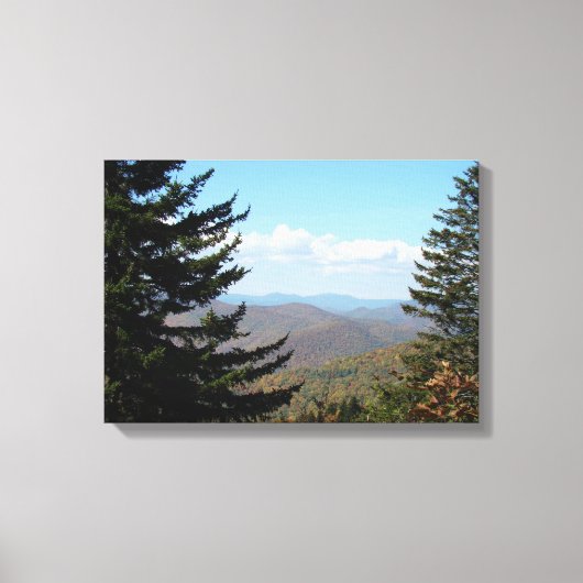 Blue Ridge Mountains in Herfst III Canvas Afdruk (Voorkant)