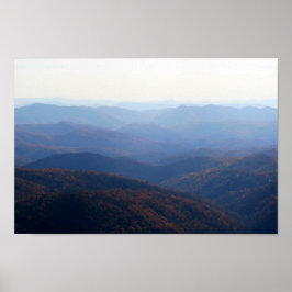 Blue Ridge Mountains in Herfst, North Carolina Poster