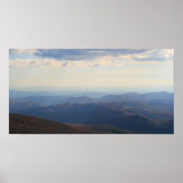 Blue Ridge Mountains in Herfst, North Carolina Poster