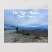 Blue Ridge Mountains Laurel Park Jump Off Rock NC Briefkaart (Voorkant)