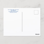 Blue Ridge Mountains Laurel Park Jump Off Rock NC Briefkaart (Achterkant)