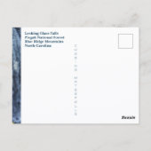 Blue Ridge Mountains Looking Glass Herfsten NC Briefkaart (Achterkant)