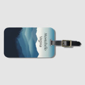 Blue Ridge Mountains, Montebello aanpasbaar Bagagelabel (Voorkant (horizontaal))