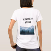 Blue Ridge Mountains, Montebello aanpasbaar T-shirt (Achterkant)