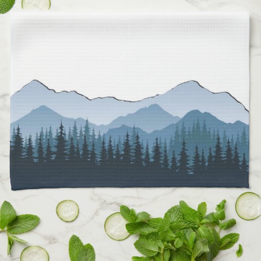 Blue Ridge Mountains, Montebello aanpasbaar Theedoek (Gevouwen)