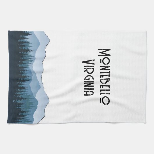 Blue Ridge Mountains, Montebello aanpasbaar Theedoek (Horizontaal)