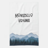 Blue Ridge Mountains, Montebello aanpasbaar Theedoek (Verticaal)