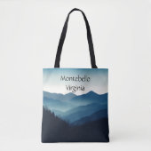 Blue Ridge Mountains, Montebello aanpasbaar Tote Bag (Voorkant)