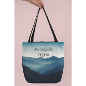 Blue Ridge Mountains, Montebello aanpasbaar Tote Bag