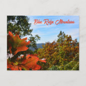 Blue Ridge Mountains NC Colorful Autumn Foto Briefkaart (Voorkant)