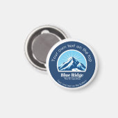Blue Ridge Mountains NC skioord souvenir Magneet (Voorkant / Achterkant)