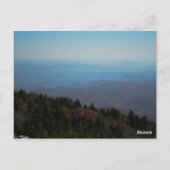 Blue Ridge Mountains noemen reisfoto Briefkaart (Achterkant)