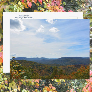 Blue Ridge Mountains North Carolina Autumn Uitzich Briefkaart