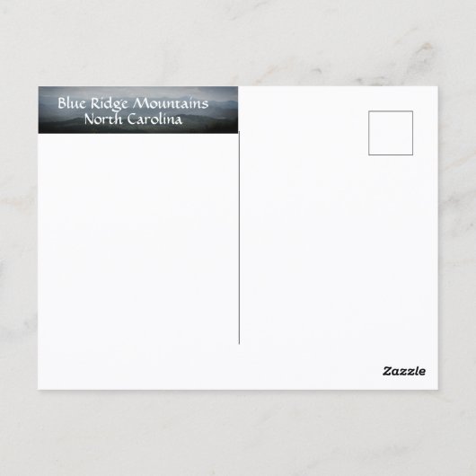 Blue Ridge Mountains North Carolina Dramatic Sky Briefkaart (Achterkant)