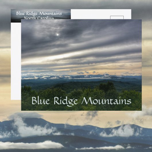 Blue Ridge Mountains North Carolina Dramatische Lu Briefkaart