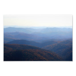 Blue Ridge Mountains, North Carolina Foto Afdruk