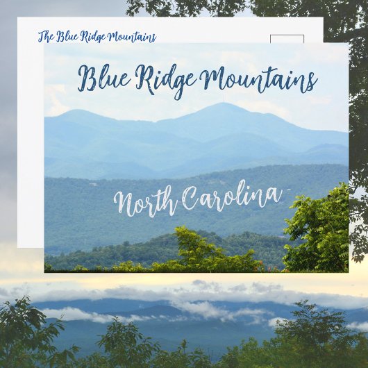 Blue Ridge Mountains North Carolina Fotografisch Briefkaart