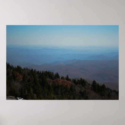 Blue Ridge Mountains North Carolina Natuur Foto Poster (Voorkant)
