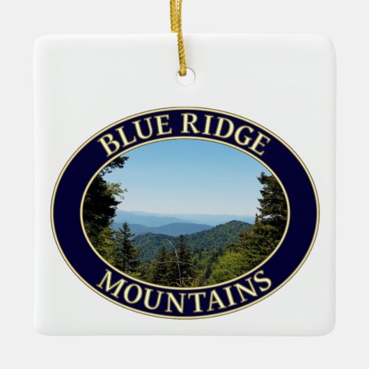 Blue Ridge Mountains of North Carolina Keramisch Ornament (Voorkant)