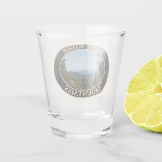 Blue Ridge Mountains of North Carolina Shot Glas (Achterkant)