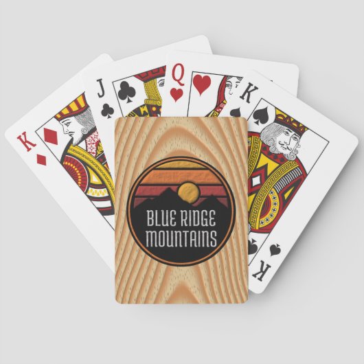 Blue Ridge Mountains Pokerkaarten (Achterkant)