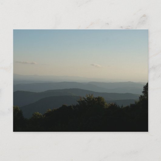 Blue Ridge Mountains Postcard Briefkaart (Voorkant)