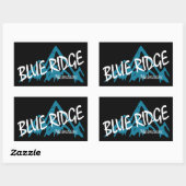 Blue Ridge Mountains Rechthoekige Sticker (Vel)