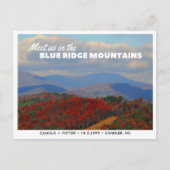 Blue Ridge Mountains redden van de datum Briefkaar Briefkaart (Voorkant)