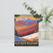 Blue Ridge Mountains, reizen Briefkaart (Staand voorkant)