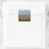 Blue Ridge Mountains roepen ik moet gaan citeren Vierkante Sticker (Tas)