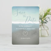 Blue ridge mountains save the date kaart (Staand voorkant)