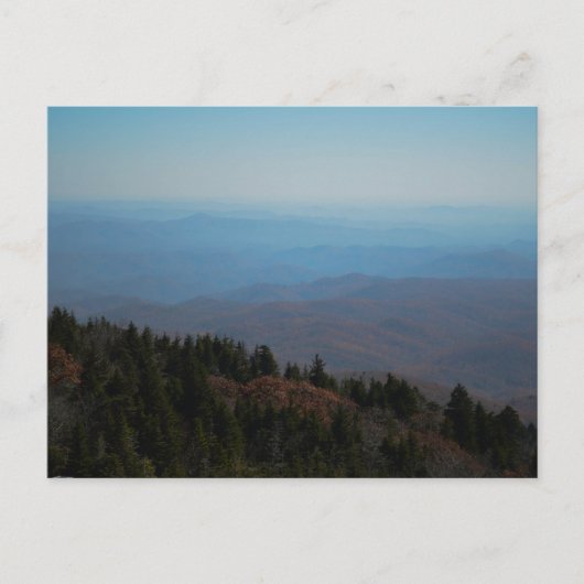 Blue Ridge Mountains Schilderachtig Landscape Natu Briefkaart (Voorkant)