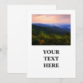Blue Ridge Mountains Schilderachtig Uitzicht voor  Bedankkaart (Voorkant / Achterkant)