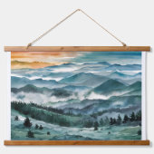 Blue Ridge Mountains schilderij Blue Ridge Parkway Hangend Wandkleed (Voorkant)