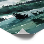 Blue Ridge Mountains schilderij Blue Ridge Parkway Poster (Hoek)