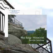 Blue Ridge Mountains Spring off Rock NC Briefkaart
