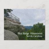 Blue Ridge Mountains Spring off Rock NC Briefkaart (Voorkant)