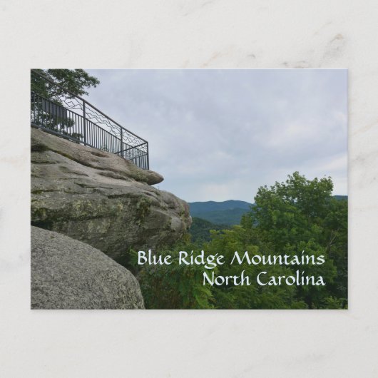 Blue Ridge Mountains Spring off Rock NC Briefkaart
