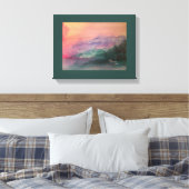 Blue Ridge Mountains Stretched Canvas Afdrukken (Insitu (Slaapkamer))