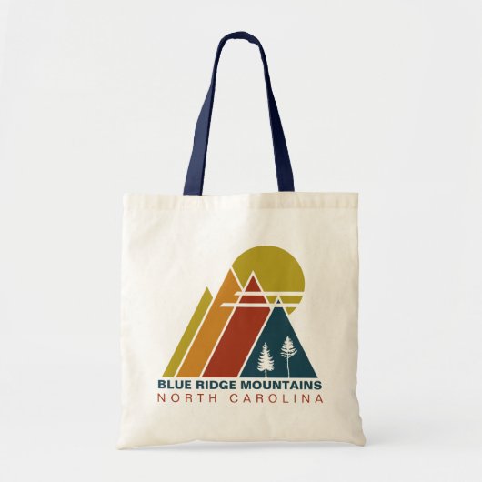 Blue Ridge Mountains  Sunset Souvenir 60s Tote Bag (Voorkant)