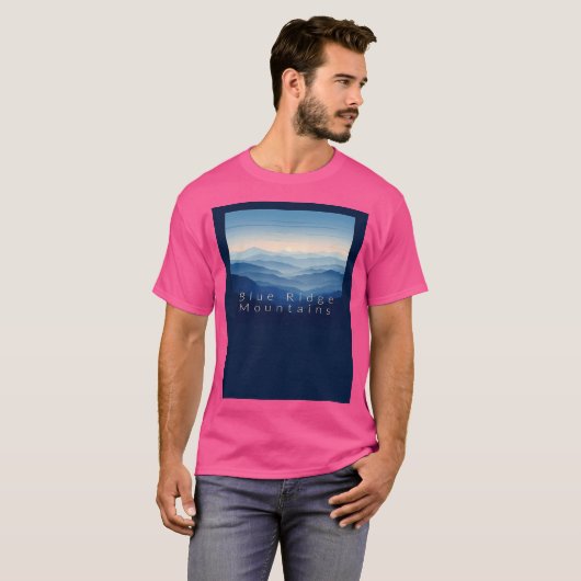 Blue Ridge Mountains T-shirt (Voorkant volledig)