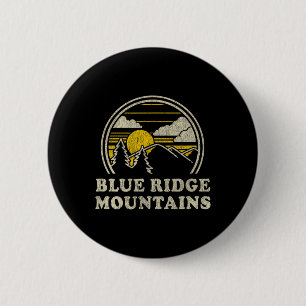 Blue Ridge Mountains T-shirt vintage wandelen berg Ronde Button 5,7 Cm