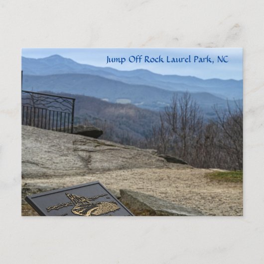 Blue Ridge Mountains Uitzicht van de sprint Off Ro Briefkaart (Voorkant)